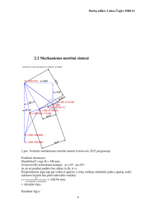 MAŠINŲ IR MECHANIZMŲ TEORIJA. Paveikslėlis 6