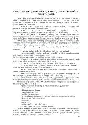 PRODUKTO GAMINIO BŪVIO CIKLO VERTINIMAS. Paveikslėlis 10