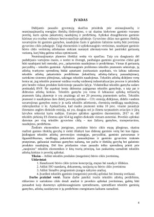 PRODUKTO GAMINIO BŪVIO CIKLO VERTINIMAS. Paveikslėlis 4