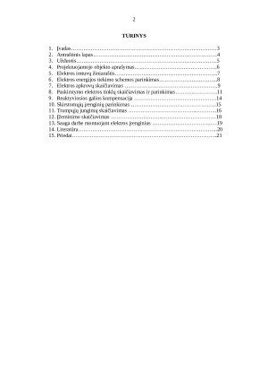 ELEKTROS ENERGETIKA. Kursinis darbas. Paveikslėlis 2