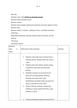 Garso savybių ieškojimas. Pamokos planas. Paveikslėlis 3