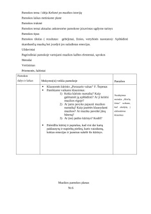 Garso savybių ieškojimas. Pamokos planas. Paveikslėlis 8