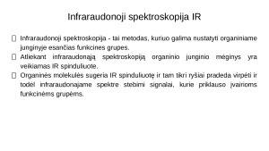 Medžiagų tyrimo metodai infraraudonoji spinduliuotė (IR) ir branduolių magnetinis rezonansas (1H BMR). Paveikslėlis 5