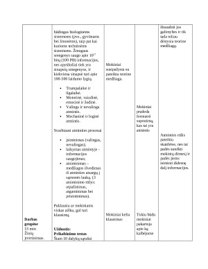 Atmintis. Išsplėstinis psichologijos pamokos planas. Paveikslėlis 2