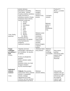 Atmintis. Išsplėstinis psichologijos pamokos planas. Paveikslėlis 3
