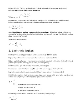 Elektrostatika. Konspektas. Paveikslėlis 2