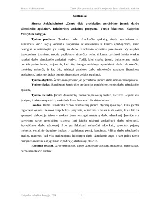 ŽEMĖS ŪKIO PRODUKCIJOS PERDIRBIMO ĮMONĖS DARBO UŽMOKESČIO APSKAITA. Paveikslėlis 5