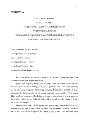 PRIVATUMO IR  PATOGUMO  ĮTAKA KETINIMUI PIRKTI SKAITMENINIUS PRODUKTUS DAUGIAKANALIU BŪDU. Paveikslėlis 2