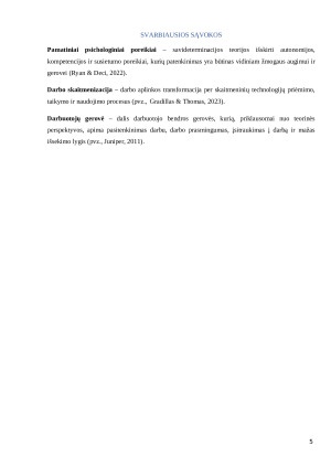 Darbo skaitmenizacijos ir darbuotojų gerovės sąsajos savideterminacijos teorijos perspektyva. Paveikslėlis 5
