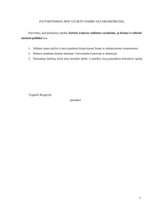 IŠORINIS LIETUVOS VAIDMENS SUVOKIMAS, JO KISMAS IR REIKŠMĖ UŽSIENIO POLITIKAI. Paveikslėlis 3