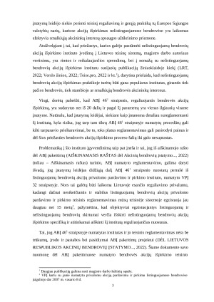 Akcinių bendrovių įstatymo 461 straipsnyje numatyto bendrovės akcijų išpirkimo instituto teorinės ir praktinės problemos. Paveikslėlis 5