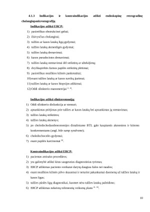 Perforacija dėl endoskopinės retrogradinės cholangiopankreatografijos. Paveikslėlis 10
