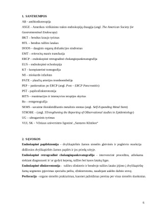 Perforacija dėl endoskopinės retrogradinės cholangiopankreatografijos. Paveikslėlis 6