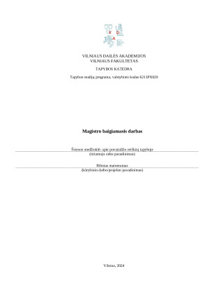Šviesos medžioklė apie povaizdžio reiškinį tapyboje