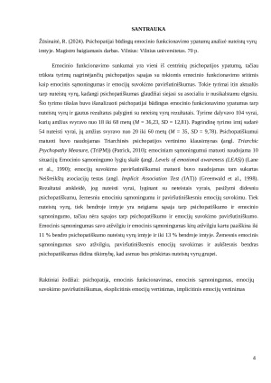 Psichopatijai būdingų emocinio funkcionavimo ypatumų analizė nuteistų vyrų imtyje. Paveikslėlis 4