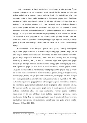 Organizuotos grupės padarytų nusikalstamų veikų kvalifikavimas teismų praktikoje. Paveikslėlis 10