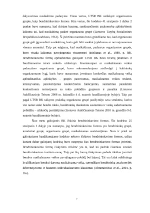 Organizuotos grupės padarytų nusikalstamų veikų kvalifikavimas teismų praktikoje. Paveikslėlis 9