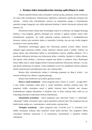ŠIUOLAIKINIAI REALAUS LAIKO KOMUNIKAVIMO SPRENDIMAI UGDYME. Paveikslėlis 8