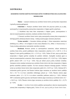 AEROBINIO FIZINIO KRŪVIO POVEIKIS KŪNO TEMPERATŪRAI IR GALINGUMO RODIKLIAMS. Paveikslėlis 5