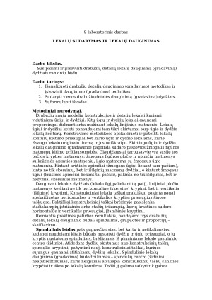 Lekalų sudarymas ir lekalų dauginimas