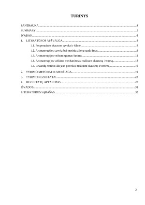 Pooperacinio skausmo ir streso mažinimas šunims taikant inhaliacinę aromaterapiją X veterinarijos klinikoje. Paveikslėlis 2