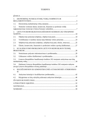 Neteisėto vertimosi ūkine, komercine, finansine ar profesine veikla (BK 202 str.) kvalifikavimo problemos. Paveikslėlis 3