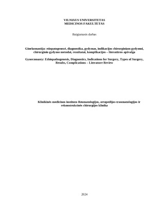 Ginekomastija etiopatogenezė, diagnostika, gydymas, indikacijos chirurginiam gydymui, chirurginio gydymo metodai, rezultatai, komplikacijos – literatūros apžvalga