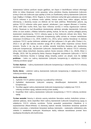 Vadovų skaitmeninės lyderystės kompetencijų ir subjektyvaus VUCA veiksnių suvokimo sąsaja. Paveikslėlis 8