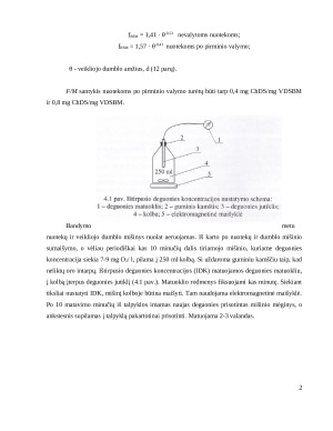 Lengvai biologiškai skaidomų organinių teršalų koncentracijos nustatymas. Paveikslėlis 2