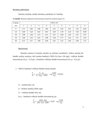 Lengvai biologiškai skaidomų organinių teršalų koncentracijos nustatymas. Paveikslėlis 3