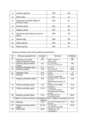 Lengvo petinio drabužio bazinė konstrukcija. Paveikslėlis 2