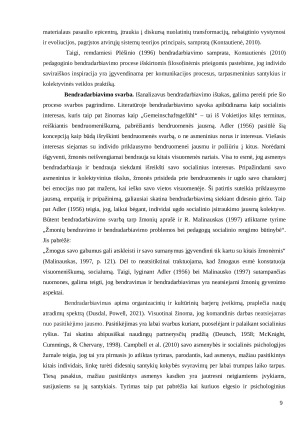 Pedagogų ir tėvų bendradarbiavimo būdai ugdant mokinių mokymosi mokytis kompetenciją pradiniame ugdyme. Paveikslėlis 9