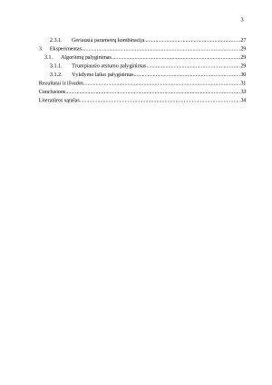 Genetinio algoritmo lyginimas su kitais euristiniais optimizavimo metodais keliaujančio pirklio uždaviniui spręsti. Paveikslėlis 3