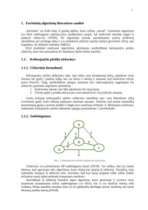 Genetinio algoritmo lyginimas su kitais euristiniais optimizavimo metodais keliaujančio pirklio uždaviniui spręsti. Paveikslėlis 7