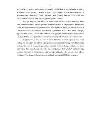 ŽŪB „AUŠRA“ FINANSINIŲ REZULTATŲ APSKAITA. Paveikslėlis 8
