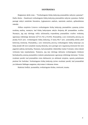 SVEIKATINGUMO KLUBŲ LANKYTOJŲ PRAMANKŠTOS TAIKYMO YPATUMAI. Paveikslėlis 4