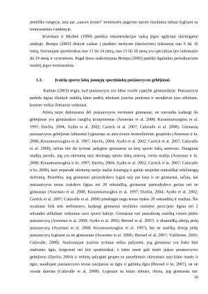 DVIEJŲ SAVAIČIŲ ATLETINIS JAUNŲJŲ GIMNASTIKOS SPORTININKŲ RUOŠIMAS TAIKANT JĖGOS IR PUSIAUSVYROS PRATIMUS. Paveikslėlis 10