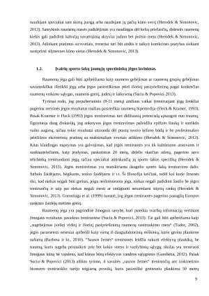 DVIEJŲ SAVAIČIŲ ATLETINIS JAUNŲJŲ GIMNASTIKOS SPORTININKŲ RUOŠIMAS TAIKANT JĖGOS IR PUSIAUSVYROS PRATIMUS. Paveikslėlis 9