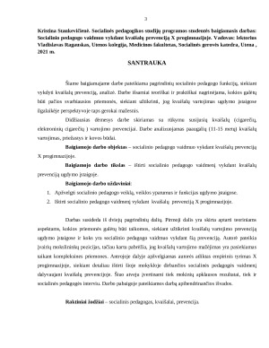 SOCIALINIO PEDAGOGO VAIDMUO VYKDANT KVAIŠALŲ PREVENCIJĄ X PROGIMNAZIJOJE. Paveikslėlis 3