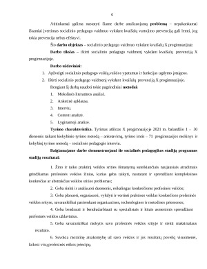 SOCIALINIO PEDAGOGO VAIDMUO VYKDANT KVAIŠALŲ PREVENCIJĄ X PROGIMNAZIJOJE. Paveikslėlis 6