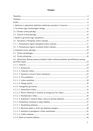 Pakartotinai įkalintų asmenų gyvenimo eigos ypatumai. Paveikslėlis 2