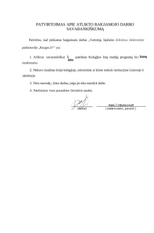 VARTOTOJŲ LOJALUMO DIDINIMAS ELEKTRONINĖJE PARDUOTUVĖJE „KNYGOS.LT“. Paveikslėlis 2