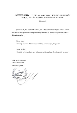 VARTOTOJŲ LOJALUMO DIDINIMAS ELEKTRONINĖJE PARDUOTUVĖJE „KNYGOS.LT“. Paveikslėlis 3