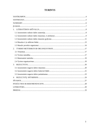 „KLASIKINIO MASAŽO TAIKYMAS MAŽINANT JUOSMENINĖS DALIES SKAUSMUS“. Paveikslėlis 3