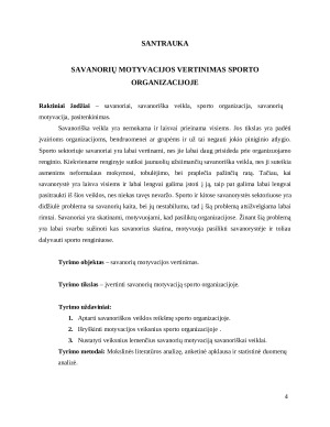 SAVANORIŲ MOTYVACIJOS VERTINIMAS SPORTO ORGANIZACIJOJE. Paveikslėlis 4