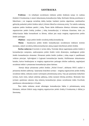 KŪRYBINIO PREKĖS ŽENKLO„NICKEL EVENTS“ SOCIALINIŲ TINKLŲ KOMUNIKACIJOS PLANO KŪRIMAS. Paveikslėlis 4