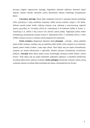 KŪRYBINIO PREKĖS ŽENKLO„NICKEL EVENTS“ SOCIALINIŲ TINKLŲ KOMUNIKACIJOS PLANO KŪRIMAS. Paveikslėlis 9