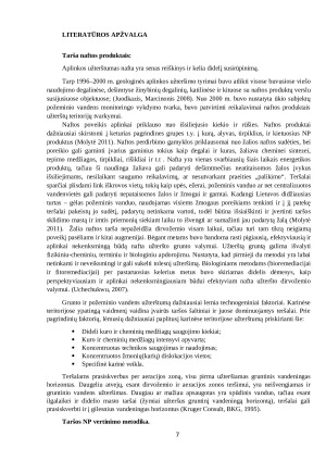 Požeminio vandens ir grunto užterštumo buvusioje naftos bazėje Šiaulių mieste analizė ir vertinimas. Paveikslėlis 7