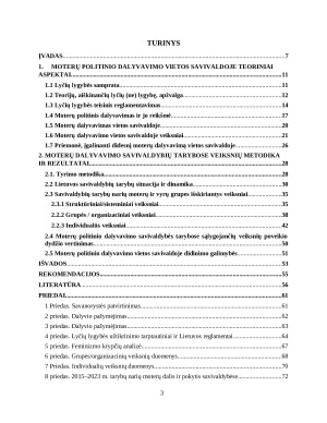 MOTERŲ POLITINIS DALYVAVIMAS VIETOS SAVIVALDOJE SITUACIJA IR GALIMYBĖS. Paveikslėlis 3