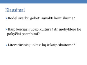 N. Toleikytė. Gebėjimų suvokti juoką ugdymas 8 klasėje mokomoji medž. Paveikslėlis 2